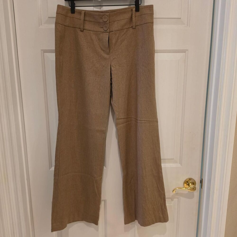 Ann Taylor Women's Tan Tailored Wool and Cashmere Trousers